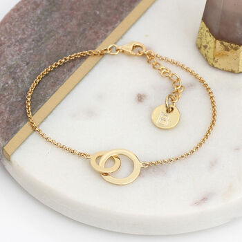 Personalised Silver Or Gold Plated Infinity Bracelet, 2 of 5