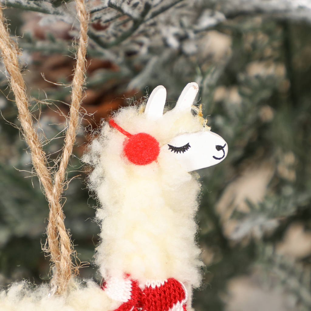 Llama Charmers Christmas Decoration Collection By Dibor