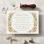 Spring Flowers Flat Evening Wedding Invitations, thumbnail 6 of 8