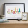 New York City Skyline Cityscape Art Print, thumbnail 1 of 3