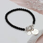 Personalised Ladies Black Onyx Beaded Bracelet, thumbnail 2 of 3