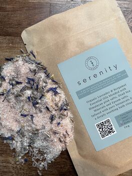 Serenity Lavender And Bergamot Aromatherapy Salts – 70g, 4 of 4