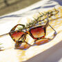 Chunky Bevelled Square Sunglasses In Matte Tortoise Shell, thumbnail 1 of 4