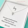 Personalised Confirmation Crystal Cross Necklace, thumbnail 1 of 3