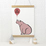 Personalised Rhino Balloon Print, thumbnail 2 of 4