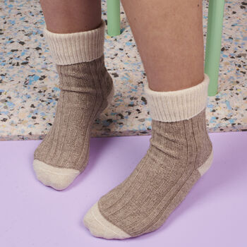 Cashmere Blend Slouch Socks, 9 of 12