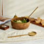 Reine Matte Gold Salad Server Set, thumbnail 2 of 3