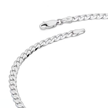 Sterling Silver Curb Chain Necklace 20 Inch, 3 of 5