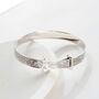 Sterling Silver Baby Christening Bangle, thumbnail 5 of 9