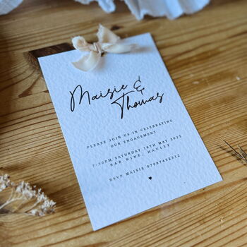 Personalised Engagement Party Invites Calligraphy Names, 2 of 4