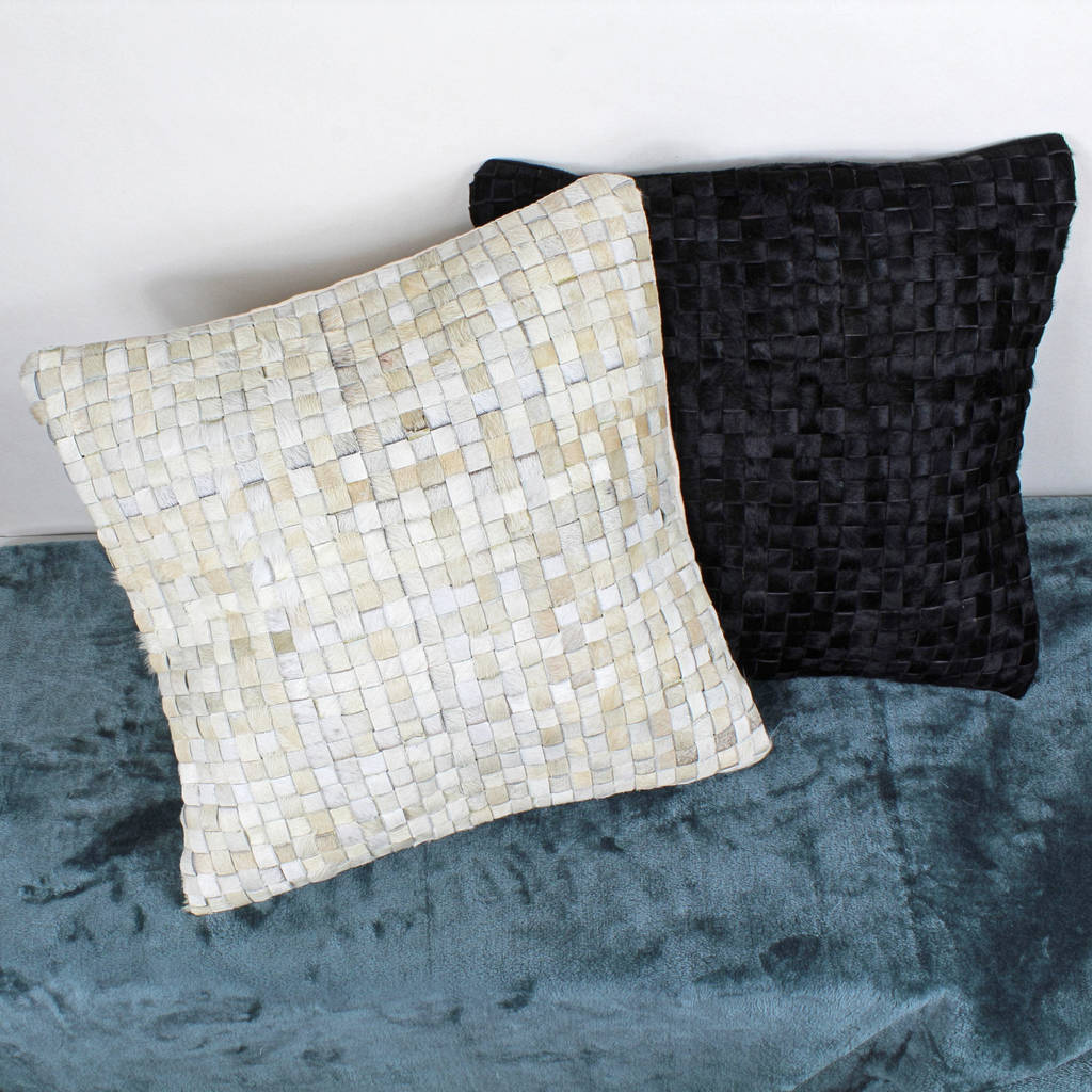 Cowhide Black And White Cushions Covers By G Decor By G Decor