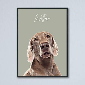 Personalised Pet Print Portrait From Photo, 11 of 11
