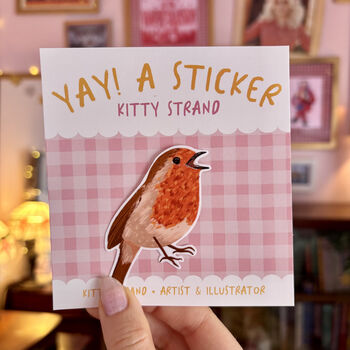 Garden Bird Sticker, Gift Set. Of Three Vinyl Stickers, 9 of 11