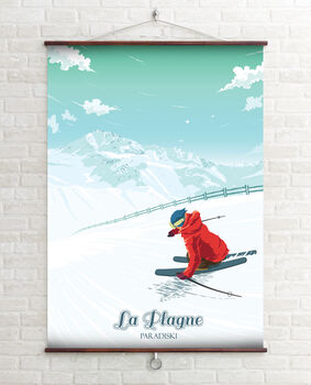 La Plagne Ski Resort France Travel Poster Art Print, 2 of 6