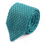 Light Blue Star Pointed Silk Knitted Tie, thumbnail 2 of 5