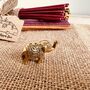 Mini Brass Elephant Incense Stick Holder, thumbnail 2 of 6