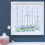 Personalised Growing Family Garden Framed Print, thumbnail 1 of 8