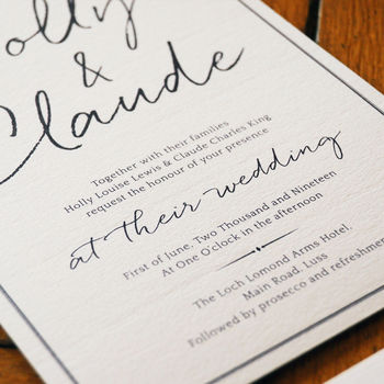 East Coast Wedding Invitation And Save The Date, 6 of 10