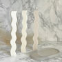 Wavy Dinner Candles Soy Wax Decorative Curvy Candle, thumbnail 1 of 10