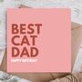 Happy Birthday Card For Cat Dad, thumbnail 1 of 3