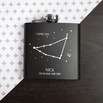 Personalised Star Sign Hip Flask, 12 of 12