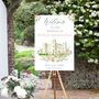 Wedding Venue Illustration Welcome Sign, thumbnail 4 of 5