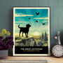 Labrador Heathland Dog Walking Christmas Card, thumbnail 6 of 11