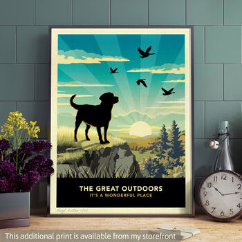 Labrador Heathland Dog Walking Christmas Card, 6 of 11