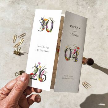 Wildflower Meadow Wedding Invitation Suite, 8 of 12