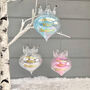 Baby's First Christmas Personalised Bauble, thumbnail 1 of 4
