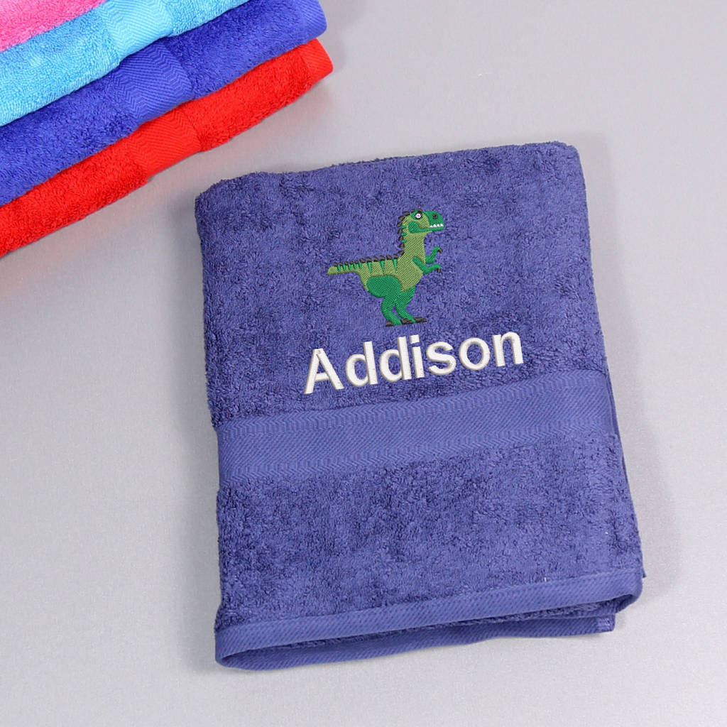 personalised children's bath towel by duncan stewart