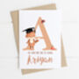 Personalised First Day Of School Card Fox, thumbnail 6 of 7