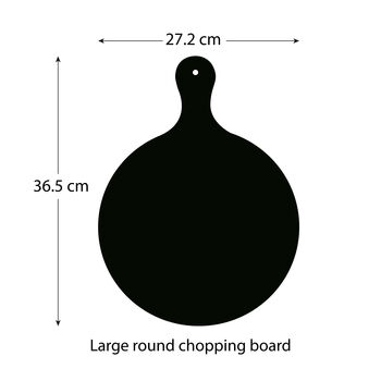 Heat Resistant Retro Large Round Chopping Board, 3 of 11