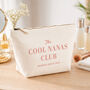 Travel Bag Gift For Mum Mothers Day Gift Idea 100% Cotton Premium Personalised Makeup Bag Gift For Grandma, thumbnail 7 of 12