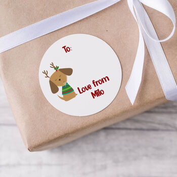 Personalised Dog Christmas Gift Labels, 7 of 7