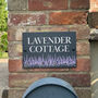 Personalised Lavender Slate House Number Sign, thumbnail 1 of 3