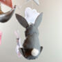 Pink Bunnies Baby Mobile, thumbnail 6 of 7