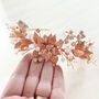 Rose Gold Bridal Headpiece, thumbnail 1 of 5