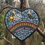 Inspirational Quote Rainbow Heart Mosaic, thumbnail 2 of 6