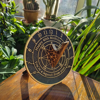 Personalised General Gift Star Sundial Celebration Present, 5 of 12