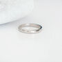 Personalised 9ct White Gold 3mm Wedding Ring Band, thumbnail 3 of 10