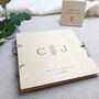 Engraved Initials Wedding Guest Book, thumbnail 2 of 8
