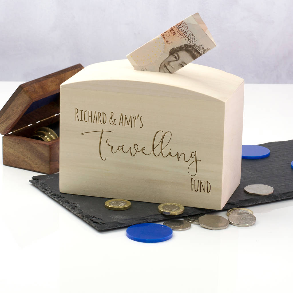 personalised travel money box