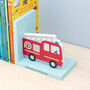 Personalised Kids Fire Engine Bookends, thumbnail 2 of 9