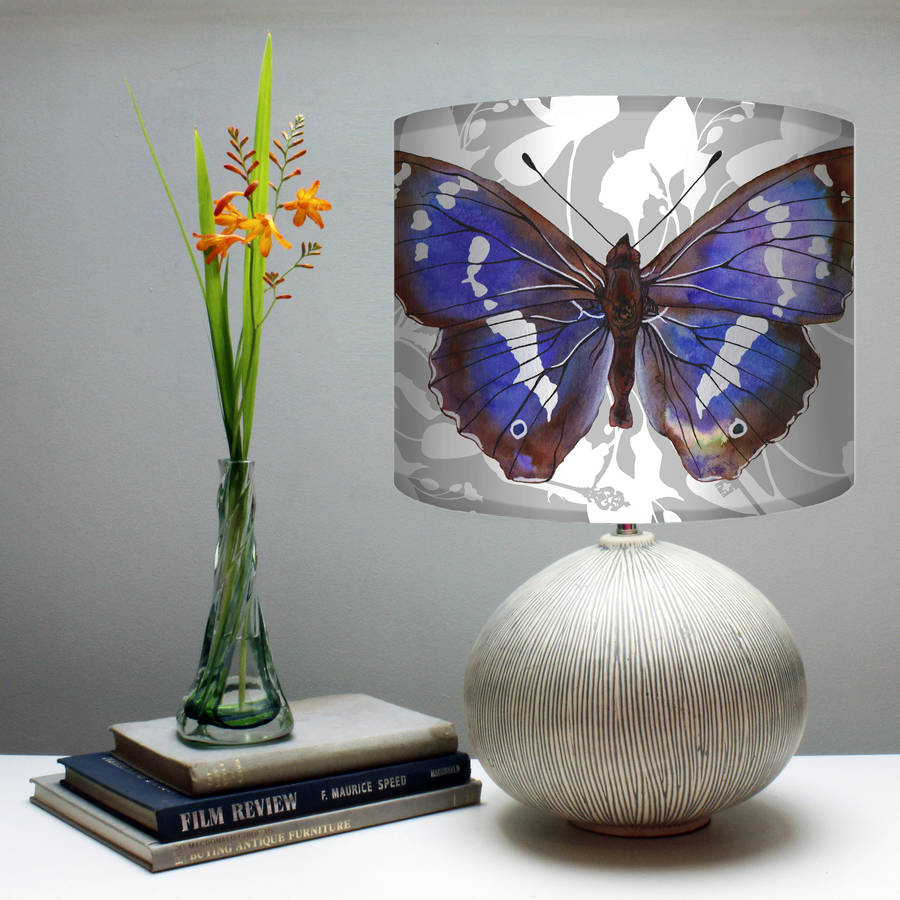 purple butterfly lampshade