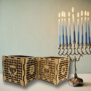 Hanukkah Chanukah Lantern With Gift, 4 of 10