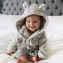 Personalised Soft Baby Pink Dressing Gown With Ears, thumbnail 5 of 12