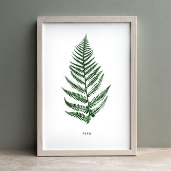 Personalised Fern Leaf Monoprint Fine Art Print, 6 of 12