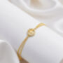 18ct Gold Plated First Communion Halo Bracelet, thumbnail 1 of 4
