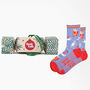 Funny Festive Cats Bamboo Socks Women's Christmas Cracker Hanging Tree Decoration, thumbnail 1 of 5